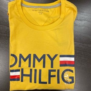 Tommy Hilfiger Yellow Graphic Tee New With Tags